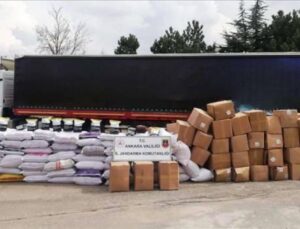 Ankara’da 10,5 ton kaçak tütün ele geçirildi