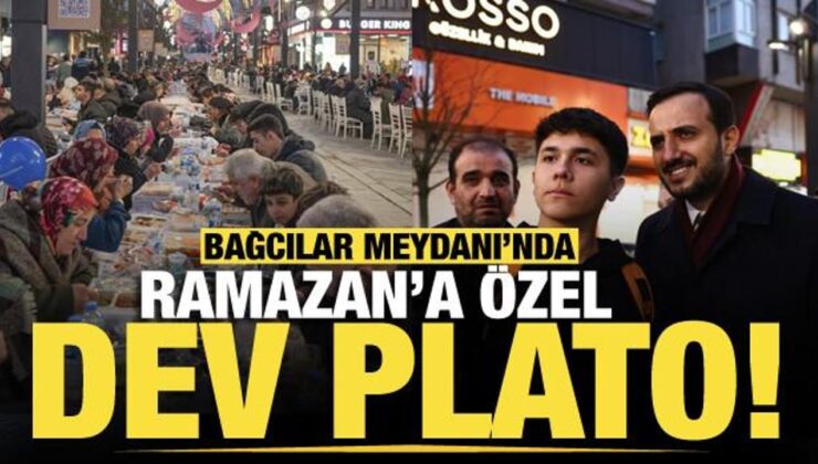 Bağcılar Meydanı’nda Ramazan ayı boyunca sürecek etkinlikler için plato kuruldu