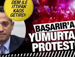 CHP’de kaos ve kavga bitmiyor! Ali Mahir Başarır’a Mersin’de yumurtalı protesto