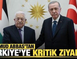 Cumhurbaşkanı Erdoğan bugün Filistinli mevkidaşı Abbas’ı ağırlayacak