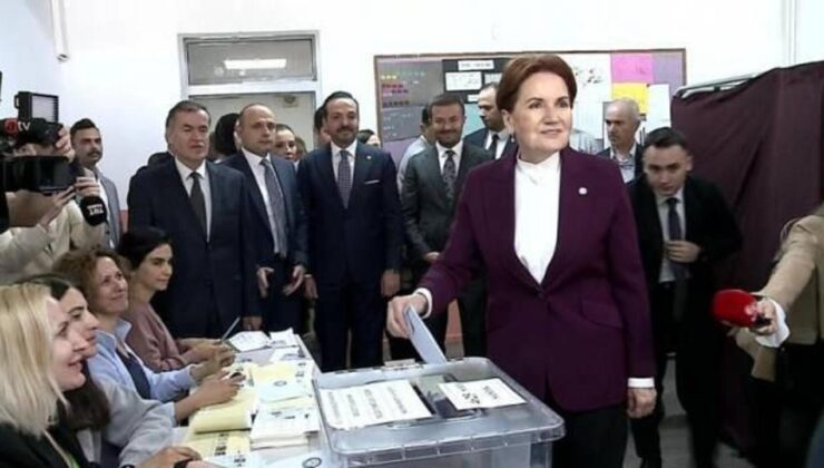 İYİ Parti Genel Başkanı Akşener, Ankara’da oyunu kullandı