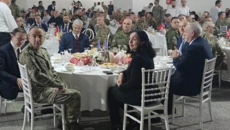 Kosova Cumhurbaşkanı Mehmetçiğin iftar yemeğine katıldı