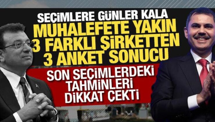 Muhalefete yakın 3 araştırma şirketi elindeki anketleri açıkladı