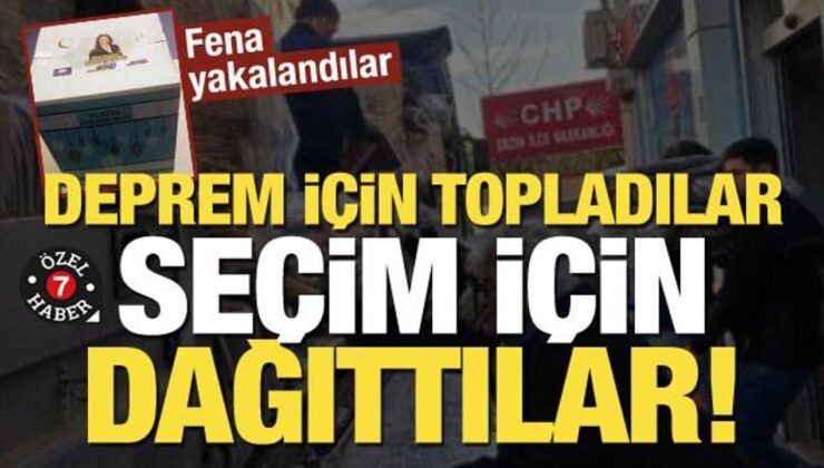 Safranbolu’da yardım kolisi oyunu! Depremzedeler için topladılar, seçim için dağıtıyorlar