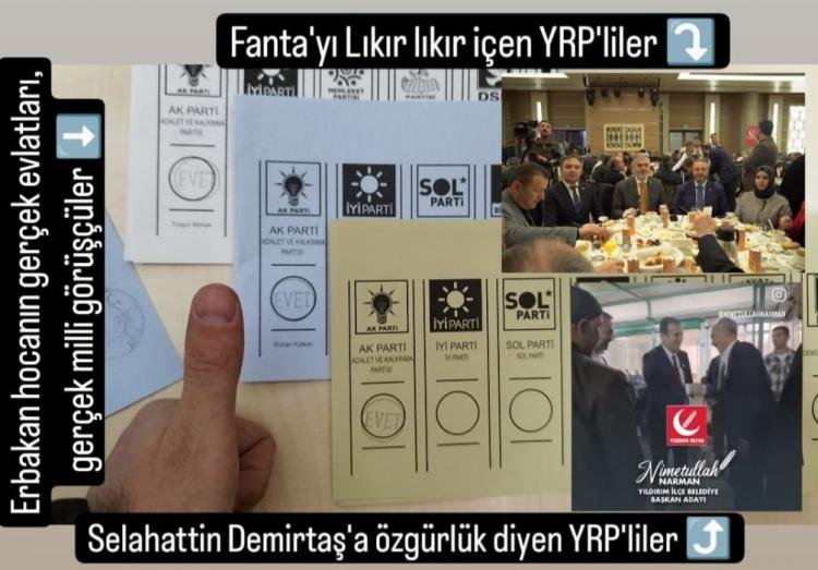 <p>AK Parti Çankaya adayı Duhan Kalkan'a oy veren bir seçmen ise Yeniden Refah Partisi'ne tepki gösterdi. </p>