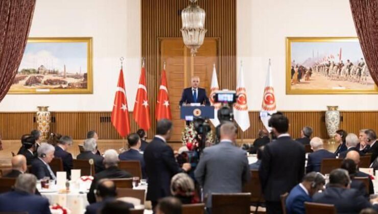 TBMM Başkanı Kurtulmuş, büyükelçilerle iftar programında bir araya geldi