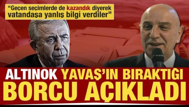 Turgut Altınok, Ankara Büyükşehir Belediyesi’nin borcunu açıkladı