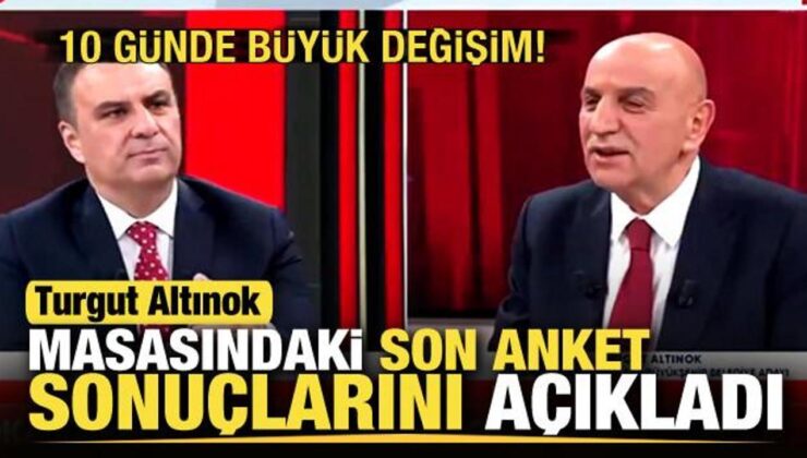 Turgut Altınok son anket sonuçlarını açıkladı! Ankara’da 10 günde büyük değişim