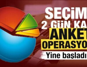 Yine başladılar! Seçime 2 gün kala anket operasyonu