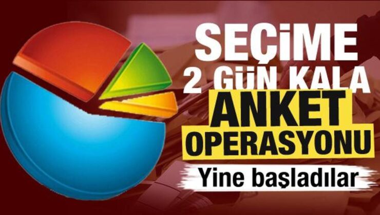 Yine başladılar! Seçime 2 gün kala anket operasyonu