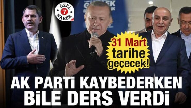 AK Parti kaybederken bile ders verdi! 31 Mart tarihe geçecek