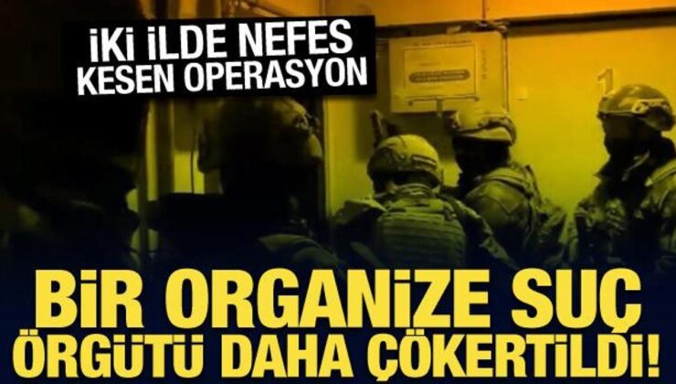 Adana merkezli iki ilde operasyon: Organize suç örgütü çökertildi