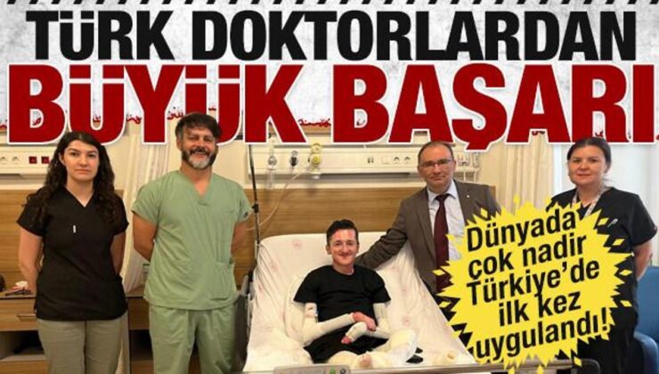 ‘Ayağın kesilmeli’ denilmişti! Türkiye’de ilk olan tedavi ile artık yürüyebilecek