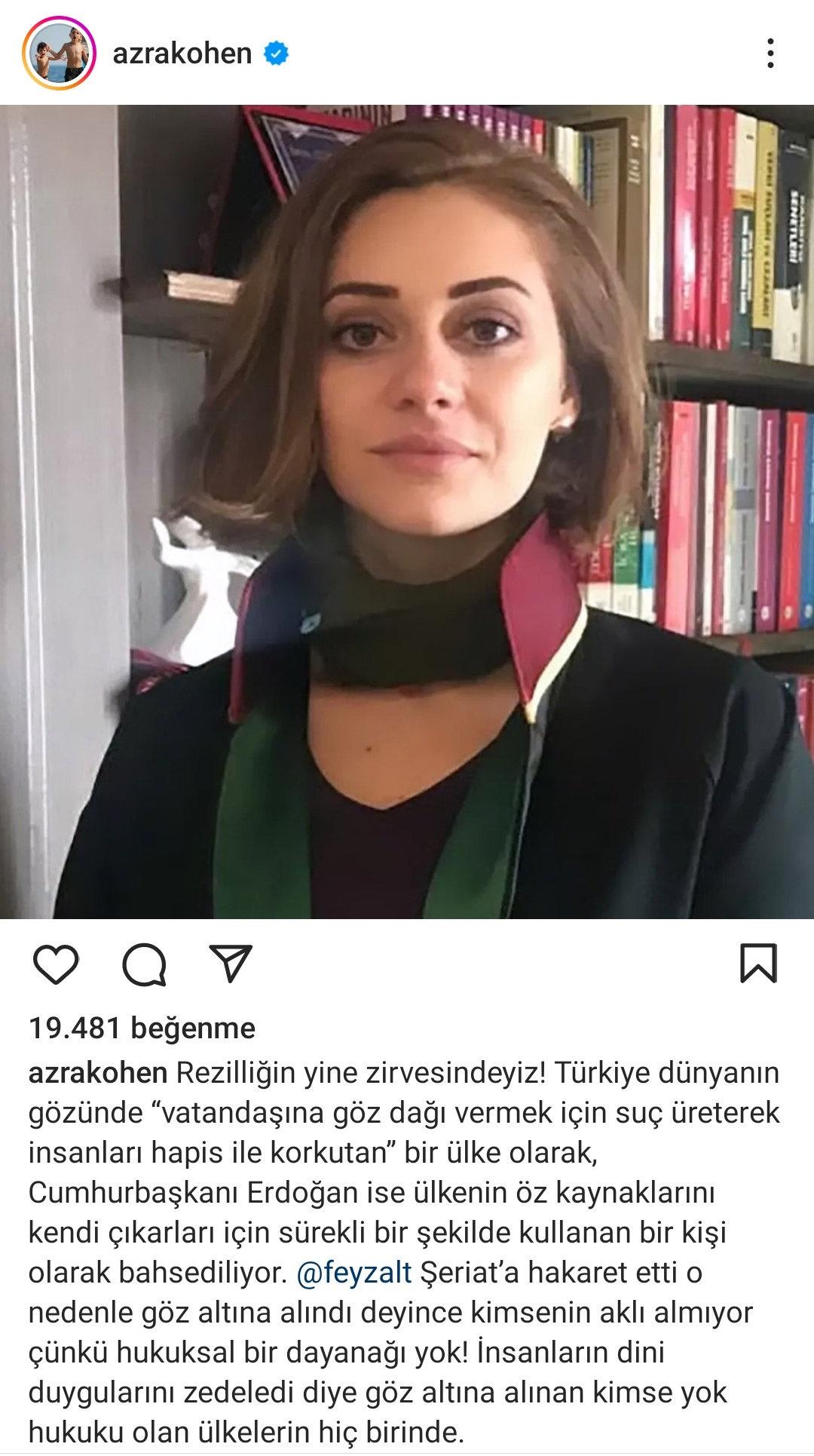 Azra Kohen'den infiale neden olan Filistin sözleri! Soykırıma bakın nasıl kılıf uydurdu