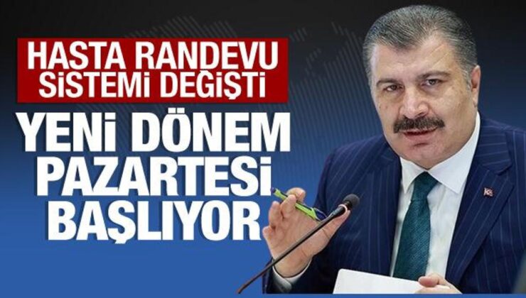 Bakan Koca duyurdu: MHRS’de yeni dönem pazartesi başlıyor!