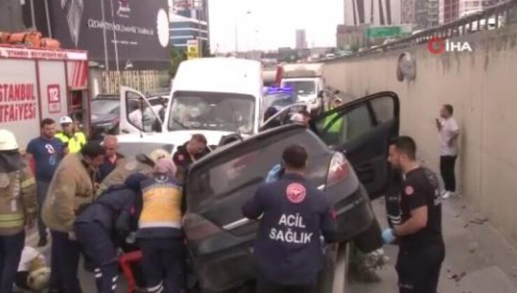 Basın Ekspres yolunda kaza: Çok sayıda yaralı var!