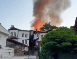 Beypazarı’ndaki yangında 6 konak zarar gördü