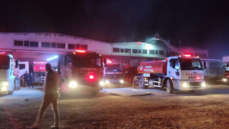 Bursa’da yedek parça fabrikasında yangın