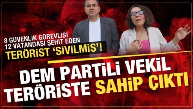 DEM Partili vekil 6 terör eyleminin failine ‘sivil’ diyerek sahip çıktı!