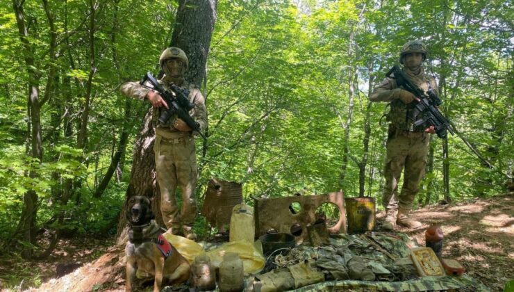 Elazığ’da PKK’ya ait sığınak imha edildi