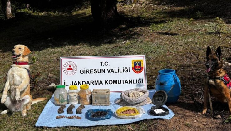 Giresun’da teröristlerin kullandığı sığınak imha edildi!