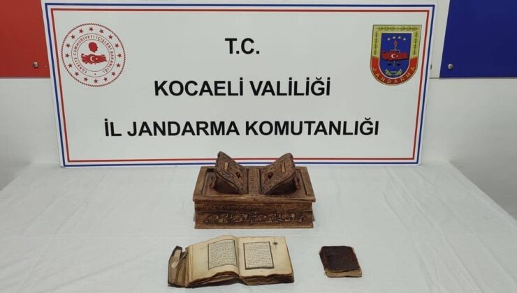 Kocaeli’de 14’üncü yüzyıla ait Kur’an-ı Kerim ele geçirildi