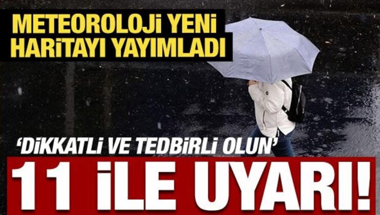 Meteoroloji’den 11 kente kuvvetli yağış uyarısı!