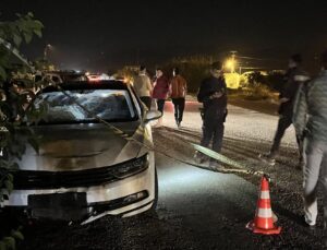 Otomobille motosiklet çarpıştı: 1 ölü 4 yaralı