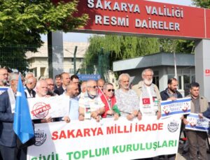 Sakarya’da STK’lardan İsrail çağrısı: 1949 tarihli Bakanlar Kurulu kararı iptal edilsin