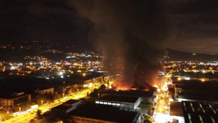 Samsun’da fabrika yangını: Alevler iki tesise daha sıçradı!