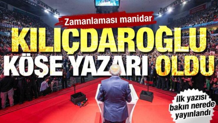 Seçimi ve koltuğu kaybetti, köşe yazarı oldu! Kılıçdaroğlu’nun ilk yazısı yayınlandı