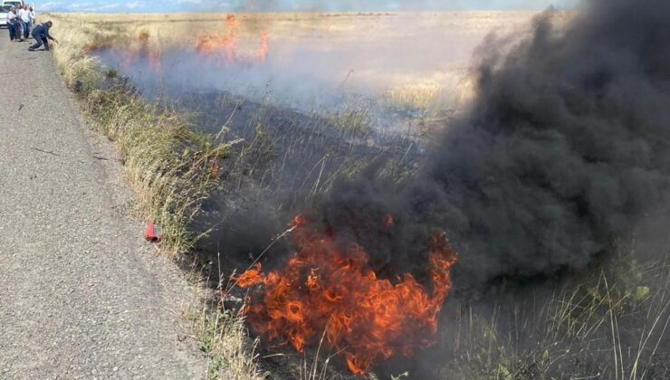 Şırnak’ta, 60 dönüm buğday ekili alan yandı