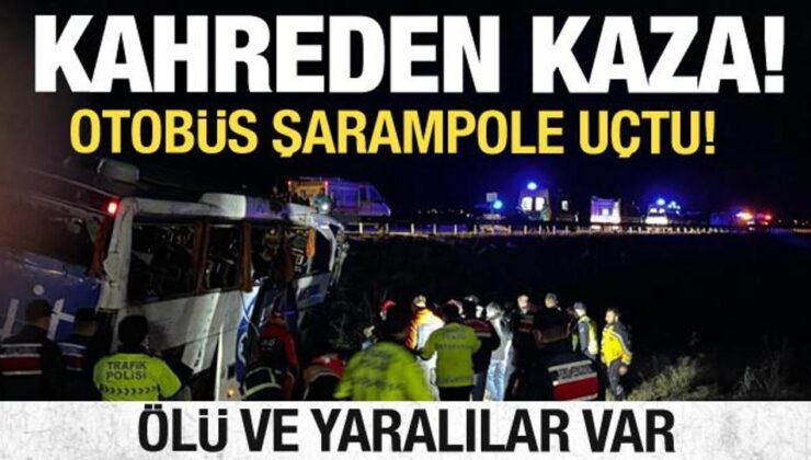 Son dakika: Otobüs şarampole devrildi: Ölü ve yaralılar var