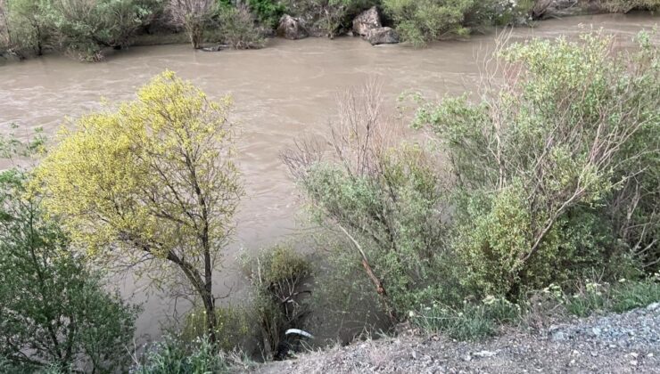 Yoldan çıkan sürücü Fırat Nehri’ne uçtu! Otomobil kayboldu