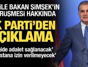 AK Parti Sözcüsü Çelik’ten önemli açıklamalar