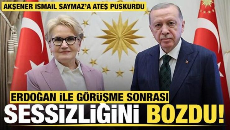 Akşener, Erdoğan ile görüşmesi sonrası sessizliğini bozdu!