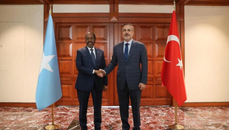 Bakan Fidan, Somali Cumhurbaşkanı Mahmud ile görüştü