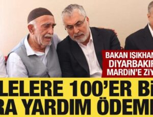 Bakan Işıkhan’dan anız yangınlarında hayatını kaybedenlerin ailelerine ziyaret