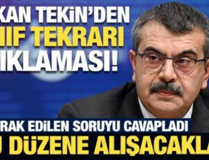 Bakan Tekin açıkladı: 4 dersten kalanlara sınıf tekrarı!