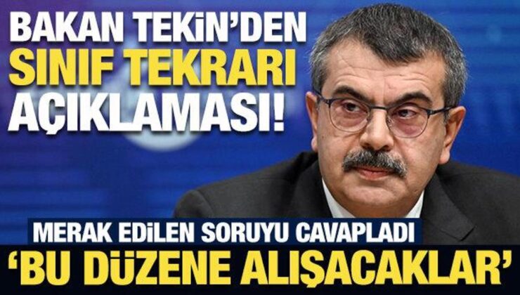 Bakan Tekin açıkladı: 4 dersten kalanlara sınıf tekrarı!