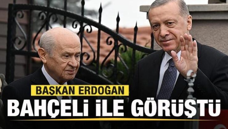 Başkan Erdoğan Bahçeli ile görüştü