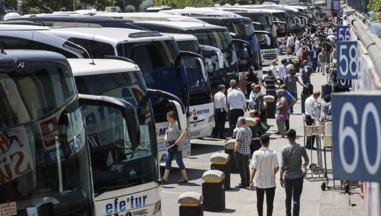 Büyük İstanbul Otogarı’nda bayram yoğunluğu