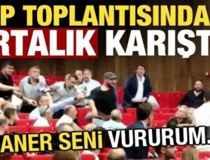 CHP toplantısında ortalık karıştı: Caner seni vururum!