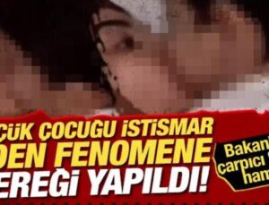 Çocuğu zorla dudaklarından öptüren TikTok kullanıcısına gözaltı! Bakanlık harekete geçti