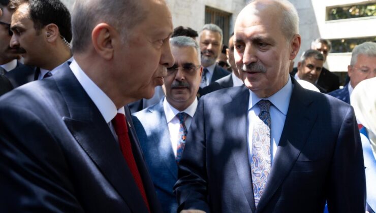Cumhurbaşkanı Erdoğan, TBMM Başkanı Kurtulmuş’u ziyaret etti