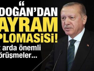 Cumhurbaşkanı Erdoğan’dan bayram diplomasisi! Art arda görüşmeler…