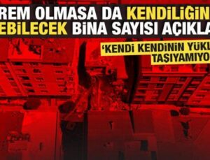 Deprem olmasa da kendiliğinden çökebilecek bina sayısı açıklandı