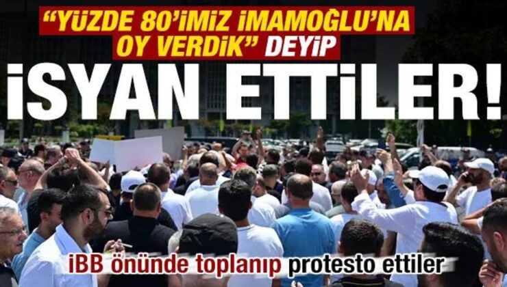 İETT’ye bağlı özel halk otobüsü sahiplerinden protesto!