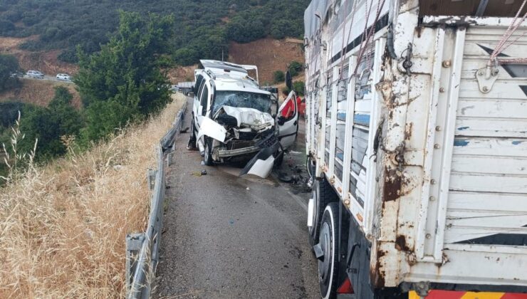 Isparta’da kamyon ile hafif ticari araç çarpıştı: 1’i ağır 5 yaralı