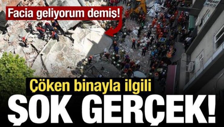 İstanbul’da çöken binayla ilgili şok gerçek!